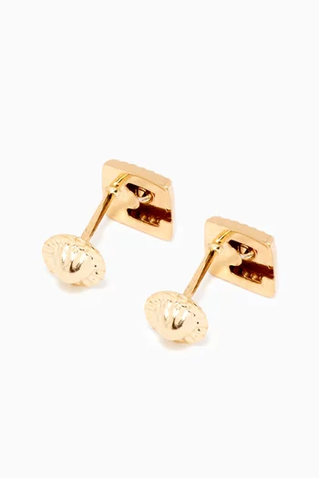 Rhombus Diamond Stud Earrings in 18kt Yellow Gold          