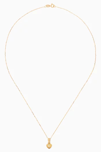 Heart Diamond Pendant in 18kt Yellow Gold          