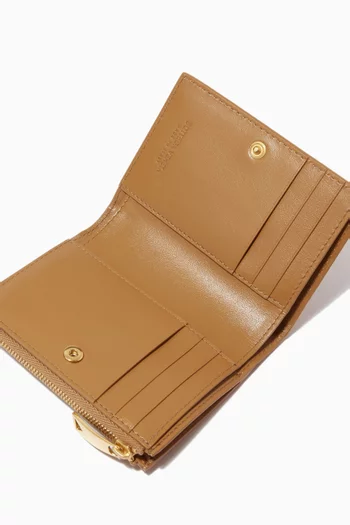 Mini Bi-fold Wallet in Intrecciato Nappa  
