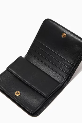Cash Flap Coin & Card Holder in Grainy Calf Leather  