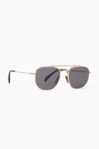 1079/S Aviator Sunglasses in Metal    