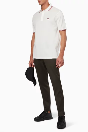 B-Chain Polo Shirt in Cotton Piqué