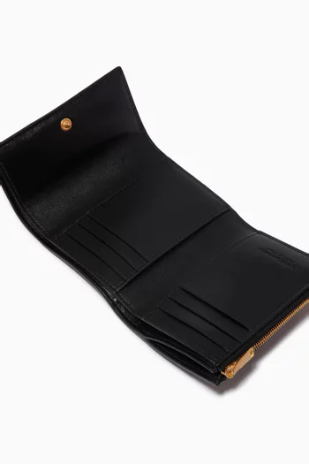 Tri-fold Mini Wallet in Intrecciato Nappa  
