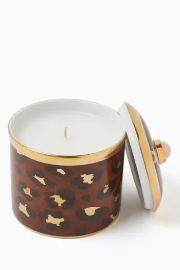 Safari Leopard Candle in Limoges Porcelain