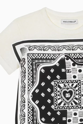Bandanna-print T-shirt in Cotton-jersey