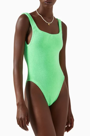 Square Neck One-Piece Swimsuit