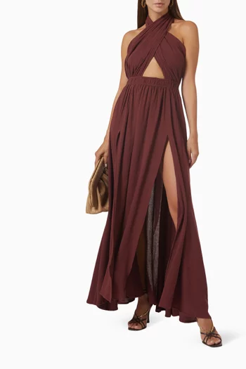 Pucte Maxi Dress in Cotton