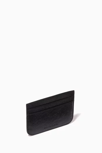 Le Cagole Card Holder in Grained Calfskin