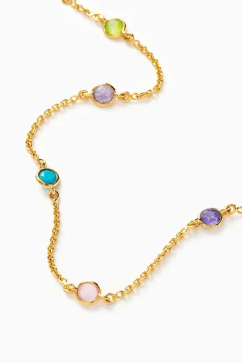 Hot Rox Gemstone Bracelet in 18kt Recycled Gold-plated Vermeil