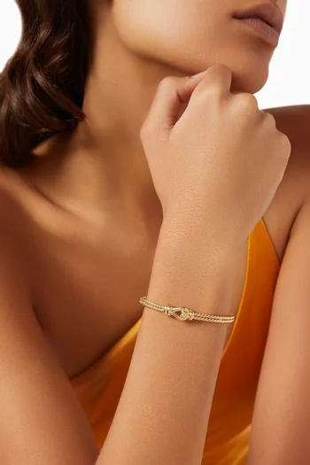 Thoroughbred Loop Bracelet in 18kt Yellow Gold