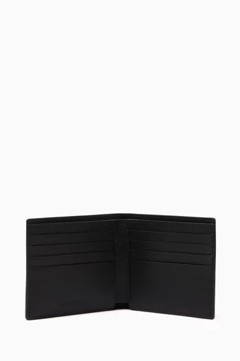Coordinates Print Wallet in Leather