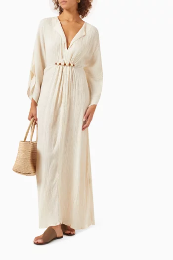 Alessia Maxi Dress in Peace Silk & Bamboo