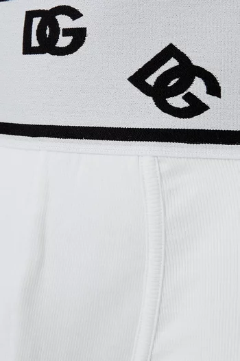 Logo Boxers in Cotton Jersey