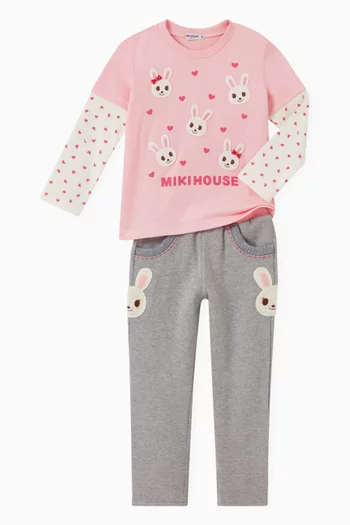Bunny Patch Pants in Cotton-blend