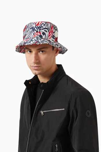قبعة باكيت بطبعة شعار الماركة بولي أميد