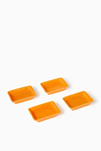 Cairo Mini Tray in Porcelain, Set of 4
