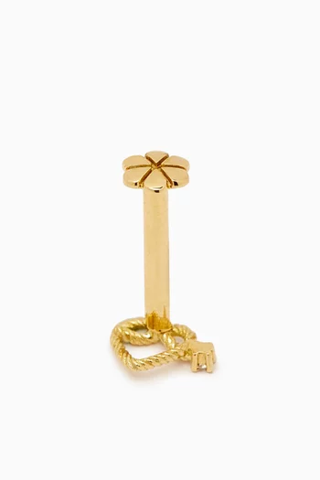 Mini Promise Diamond Single-Stud Earring in 18kt Gold