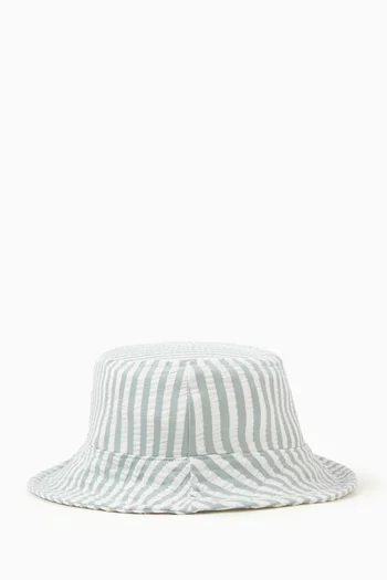 Matty Stripes-print Sun Hat in Polyester-blend