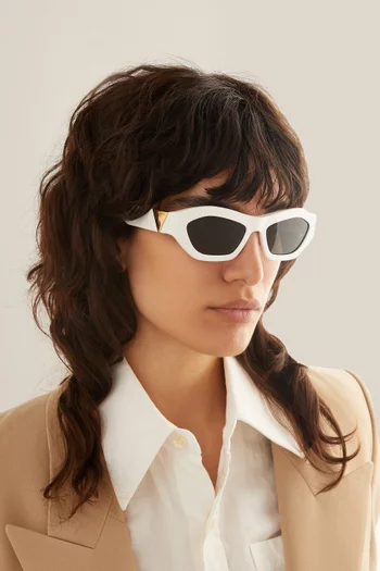 Angle Hexagonal Sunglasses in Recycled Acetate