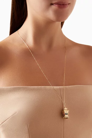 Big Lantern Necklace in 18kt Yellow Gold