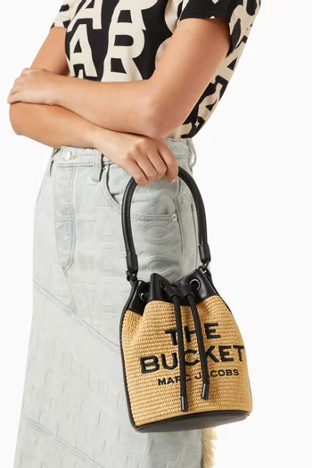 The Bucket Bag in Straw