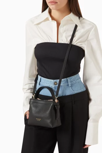 Mini Knott Crossbody Bag in Leather
