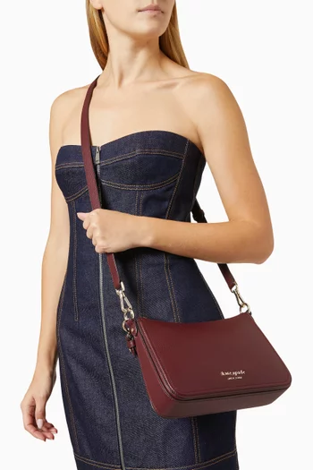 Medium Hudson Crossbody Bag in Leather