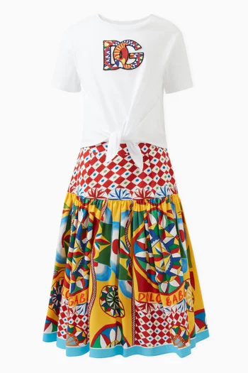 Carretto Print Skirt in Cotton