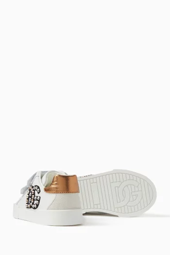 Embellished-logo Sneakers in Nappa