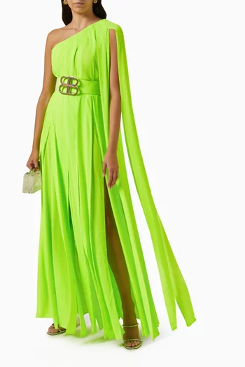 Nia One-shoulder Panelled Gown