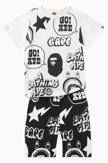 Graffiti Loose-fit T-shirt in Cotton-jersey