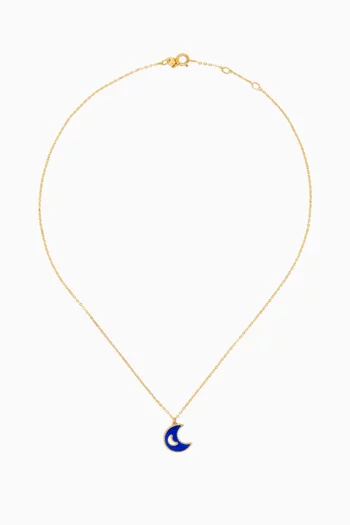 Ara Moon Necklace in 18kt Yellow Gold