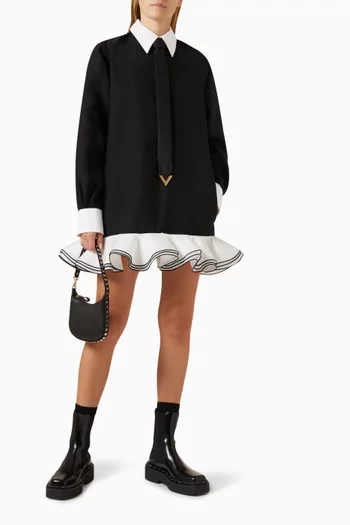 Valentino Garavani Mini Shirt Dress in Wool-blend