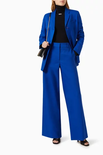 Wide-leg Pants in Technical Fabric