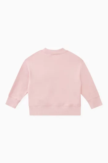 Teddy-print Sweatshirt in Cotton