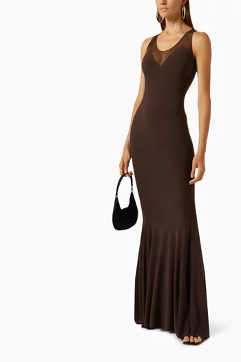 Racer Fishtail Maxi Gown