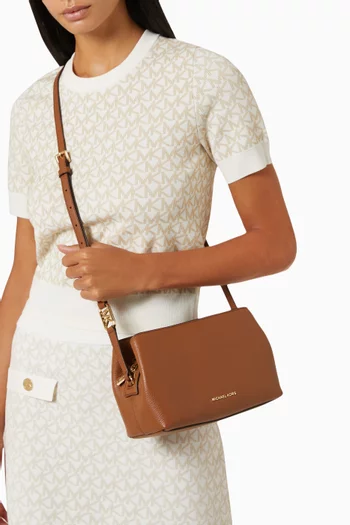 Medium Parker Messenger Bag in Smooth Leather