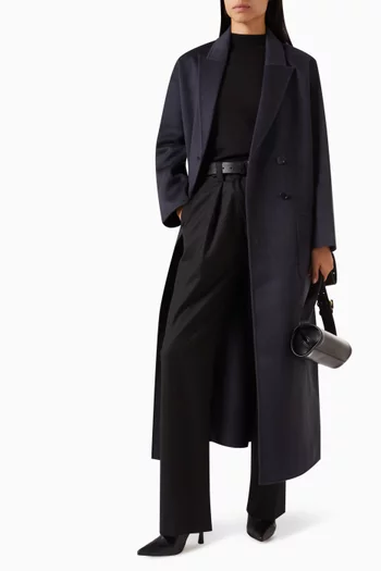 Dylan Maxi Coat in Wool and Cashmere