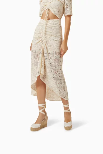 Bridal Chiara 80 Espadrille Wedges in Canvas