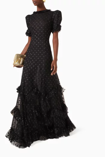 The Wicked Witch Sky Rocket Maxi Dress in Tulle