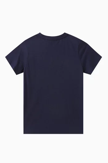 Logo Print T-Shirt in Cotton Jersey