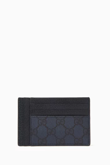 Ophidia Card Case in GG Supreme Canvas