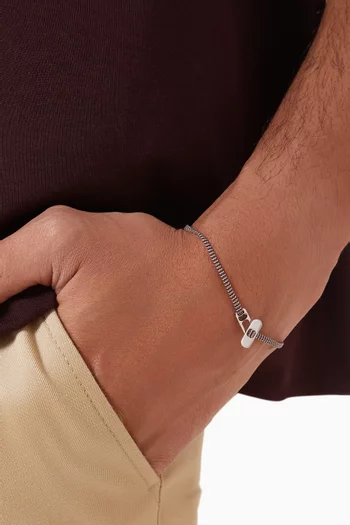 Metric Rope Bracelet in Sterling Silver, 2.5mm