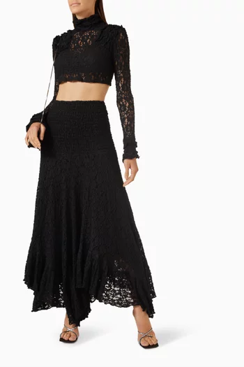 Vieira Maxi Skirt in Lace