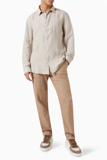 Long-sleeve Shirt in Linen