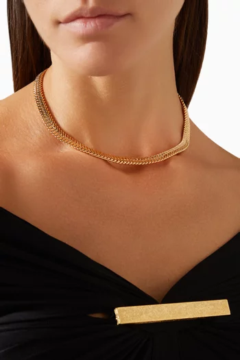 Domenico Chain Necklace in Gold-plated Brass