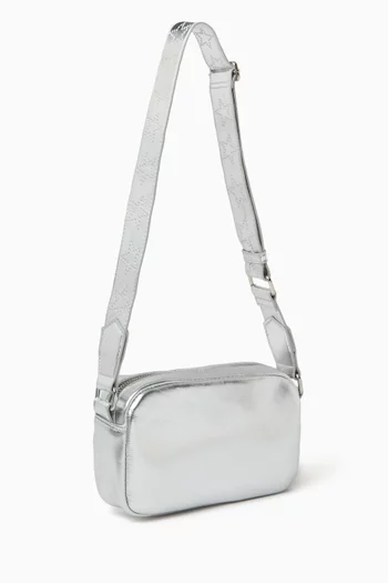 Silver Star Bucket Bag in Faux Leather