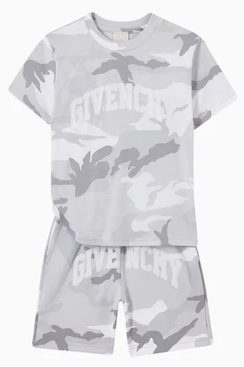 Camouflage Logo T-shirt in Cotton