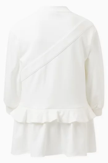 Baguette-detail Dress in Cotton