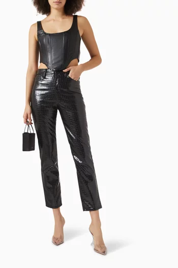 Good Classic Pants in Faux Leather